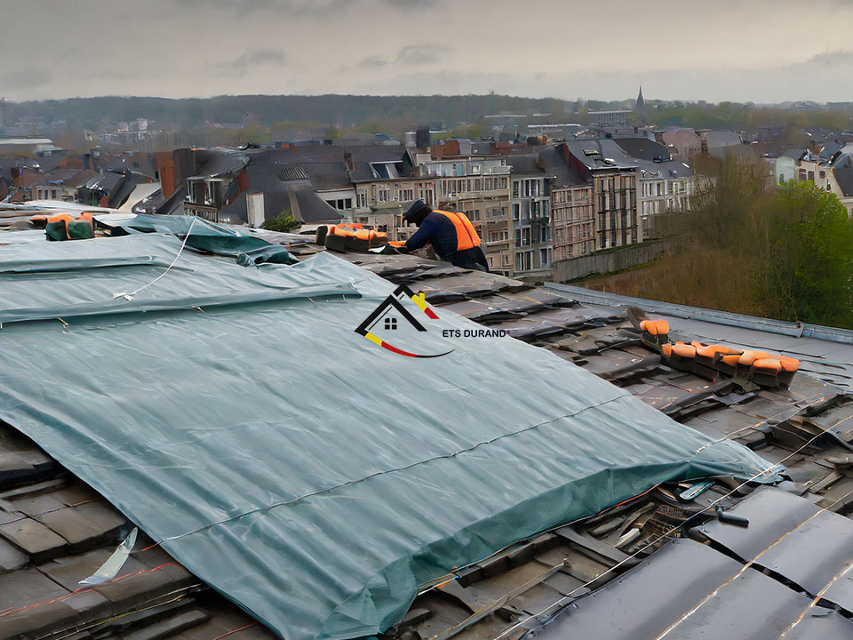 Pose-de-bâche-toiture-Namur